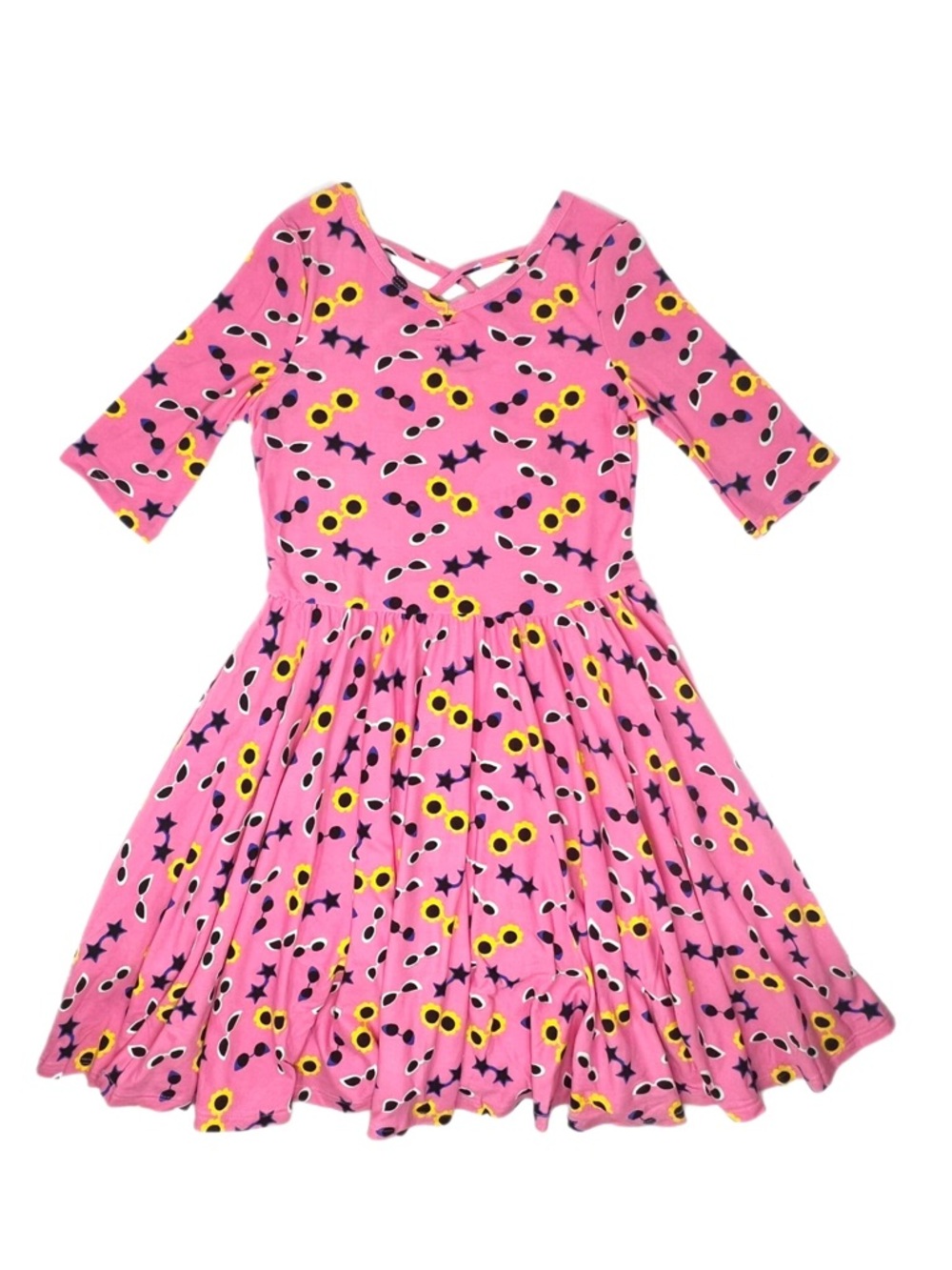 🩰🕶️✨ Dot Dot Smile Pink Sunglass Ballerina Dress – Size 5/6 | NWT ✨🩰🕶️